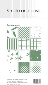 Billede: Simple and Basic Design Papers 10x21cm 