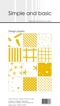 Billede: Simple and Basic Design Papers 10x21cm 