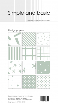 Billede: Simple and Basic Design Papers 10x21cm 
