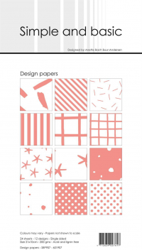 Billede: Simple and Basic Design Papers 10x21cm 