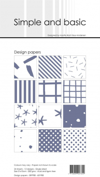 Billede: Simple and Basic Design Papers 10x21cm 