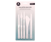 Billede: 5 stk. plasticspatler, Studio Light Palette Knives (5pcs) (SL-ES-SPAT01)