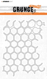 Billede: skære/prægeskabelon STUDIO LIGHT DIES STENCILSL149, 145x110mm, førpris kr. 76,00, nupris