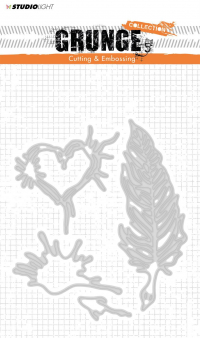 Billede: skæreskabelon STUDIO LIGHT DIES STENCILSL177, COLLECTION GRUNGE, førpris kr. 76,00, nupris