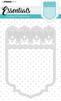Billede: skæreskabelon STUDIO LIGHT DIES STENCILSL197, 190x130mm, førpris kr. 76,00, nupris