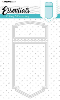Billede: skæreskabelon STUDIO LIGHT DIES STENCILSL199, 205x95mm, førpris kr. 76,00, nupris
