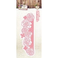 Billede: skære/prægeskabelon løs rosenkant, studio light, STENCILHH24, førpris kr. 60,- nupris