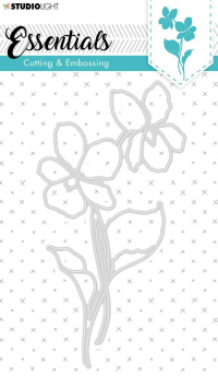 Billede: skæreskabelon blomster, Studio Light Dies STENCILSL258, førpris kr. 68,- nupris