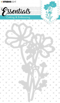 Billede: skæreskabelon blomster, Studio Light Dies STENCILSL259, førpris kr. 68,- nupris