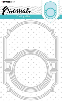Billede: skæreskabelon kortbase til svingkort, Studio Light Essentials Cutting & Embossing Die Cardshape flip it round STENCILSL370