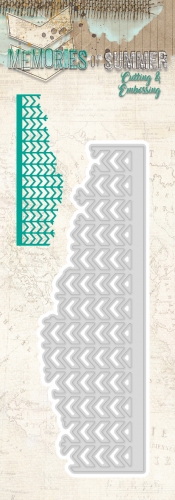 Billede: skæreskabelon løs kant, STUDIO LIGHT DIES STENCILMS89, 132x42mm, førpris kr. 60,00, nupris