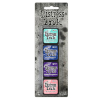Billede: Distress Ink mini sæt nr. 17, indeholder salvaged patina, prize ribbon, villainous potion og saltwater taffy