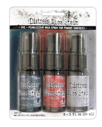 Billede: Distress Mica Stain Sæt 5 Holiday, Juniper Berry, Yuletide, Frozen Fog