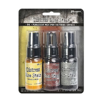 Billede: Ranger Distress Mica Stain, Harvest Moon, Burning Ember, Iron Gate