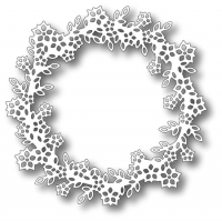 Billede: skæreskabelon blomsterkrans, 105x105mm, TUTTI DESIGNS DIES “Summery Wreath