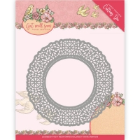 Billede: skæreskabelon blomsterramme, YVONNE DESIGN DIE YCD10101, 12,3 x 12,3cm, førpris kr. 74,- nupris