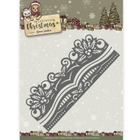 Billede: skæreskabelon 3 kanter, der kun skærer fra i den ene side, YVONNE DESIGN DIE YCD10112, 13.0 x 5,5CM, førpris kr. 74,- nupris