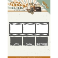 Billede: skæreskabelon filmstrimmel og 3 små tags, YVONNE DESIGN DIE YCD10133, 12,8 x 4,5 cm, 3,7 x 2,8 cm, 3,7 x 2,8 cm, 3,7 x 2,8 cm