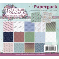 Billede: YVONNE DESIGN PAPERPACK 15X15CM YCPP10046, STYLISH Flowers,
Lavet som en folder