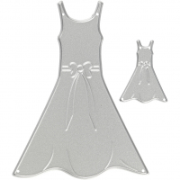 Billede: skæreskabelon 2 størrelse kjoler, højde lille ca. 3,3cm, stor ca. 8,3cm, tools