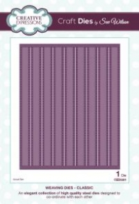 Billede: skæreskabelon Weaving Collection Classic, 11,4x14,3cm, Creative Expressions, Sue Wilson