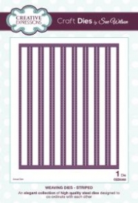 Billede: Weaving Collection Striped, 11,4x14,3, Creative Expressions, Sue Wilson