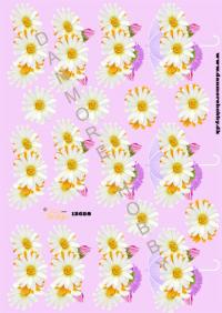 Billede: blomster i paraply, dan-design, førpris kr. 6,- nupris