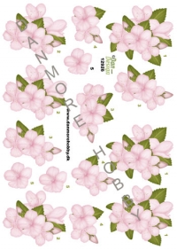 Billede: lyserød blomst, dan-design, førpris kr. 6,- nupris
