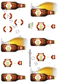 Billede: 100 år i ølflaske, dan-design, førpris kr. 6,- nupris