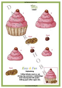 Billede: cupcake, easy & fun, dan-design, førpris kr. 6,- nupris