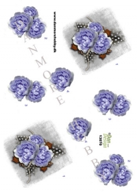 Billede: blomst på baggrund, dan-design, førpris kr. 6,- nupris