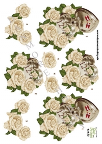 Billede: 12½ år i blomster, dan-design, førpris kr. 6,- nupris