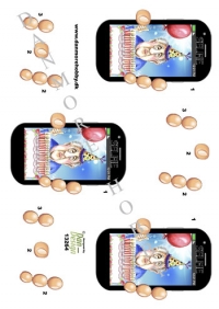 Billede: hip hip hurra, selfie af mand til party, dan-design, tilbud førpris kr. 6,- nupris