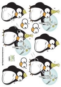 Billede: festlig pingvin, dan-design