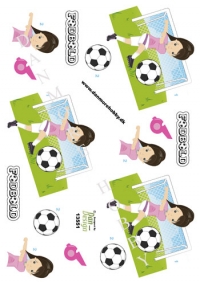 Billede: fodboldspiller pige, dan-design