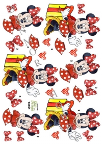 Billede: Minnie Mouse på gave, dan-design