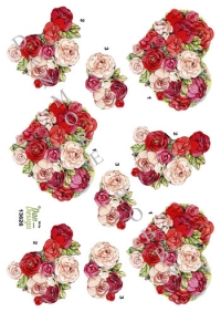 Billede: hjerte fuld af roser, dan-design