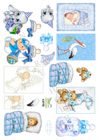 Billede: 8 små babydrenge billeder, dan-design