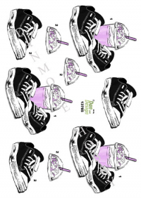 Billede: converse og milkshake til piger, dan-design
