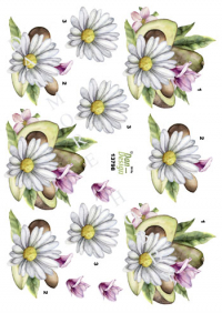 Billede: advocado og blomster, dan-design