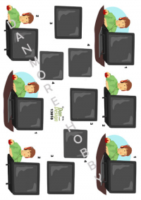 Billede: dreng ved computer, dan-design