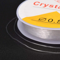 Billede: Elastisk smykketråd 0,5mm x 25 meter