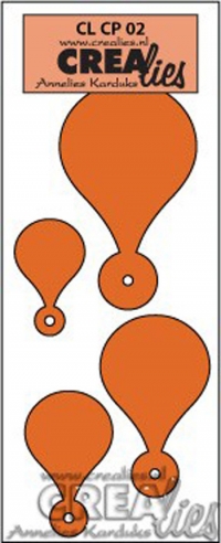 Billede: skæreskabelon CREAlies Creative Petals , CL CP 02, førpris kr. 40,00, nupris