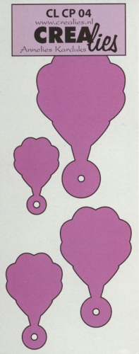 Billede: skæreskabelon CREAlies Creative Petals, CL CP 04, førpris kr. 40,00, nupris