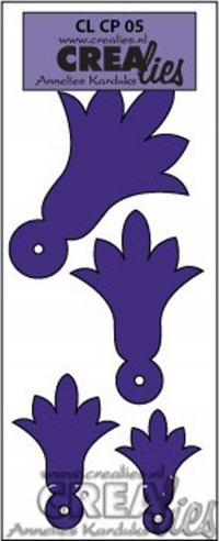Billede: skæreskabelon CREAlies Creative Petals, CL CP 05, førpris kr. 40,00, nupris