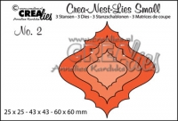 Billede: skæreskabelon crea-nest-lies small nr. 2, crea-lies, førpris kr. 50,- nupris