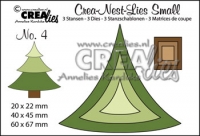 Billede: skæreskabelon byg selv juletræ, crea-nest-lies small nr. 4., crea-lies, førpris kr. 50,- nupris