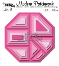 Billede: skæreskabelon modern patchwork nr. 3, crea-lies, førpris kr. 158,00, nupris