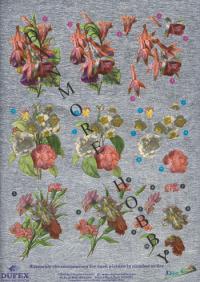 Billede: blomster, metallic udstandset