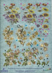 Billede: blomster, metallic udstandset